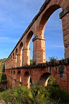 Roman aqueduct, Tarragona, Catalonia, Spain. December 2003.