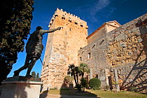 Old Roman wall, Tarragona, Catalonia, Spain. April 2008.