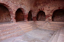 Roman baths, Caldes de Montbui, Barcelona, Catalonia, Spain. 2008.