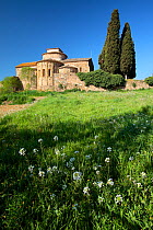 Romanesque hermitage of Saint Miquel de Cruilles, Gerona, Catalonia, Spain. March 2009.