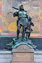 Statue of William Tell and his son, Altdorf, Switzerland, July 2009