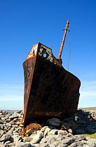 Wreck of the "Plassy", Inisheer, Aran Islands, Ireland, May 2009.