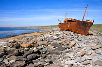 Wreck of the "Plassy", Inisheer, Aran Islands, Ireland, May 2009.