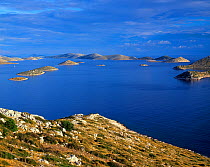 View from Levrnaka Island to the south, Kornati National Park, Croatia, May 2009