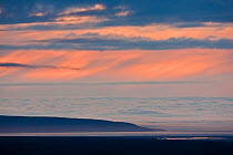 Clouds over the sea, Kelduhverfi, Thingeyjarsyslur, Iceland, August 2009