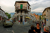 Street in Gjirokastra, Albania, June 2009