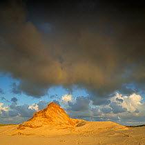 Drifting sand dune, Lodbjerg Dune Plantation, Thy National Park, Denmark, July 2009