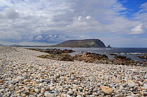 Shingle beach at Tullagh Point, Malin Peninsula, County Donegal, Republic of Ireland, July 2007