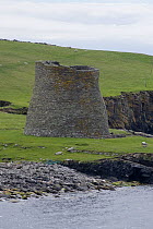 The Iron Age Broch on Mousa, Shetland Islands, Scotland, June