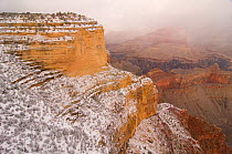 South rim of the Grand Canyon National Park in winter, Arizona, USA. February 2009.