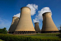 Drax cooling towers, a coal powered station, Yorkshire, England, May 2009