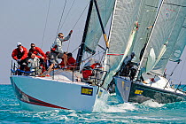 Farr 40 "Vincere" after rounding the mark during racing at Miami Grand Prix, Florida, USA. March 2010.