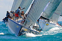 Action aboard Farr 40 "Fiamma", Miami Grand Prix, Florida, USA. March 2010.
