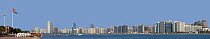 Abu Dhabi City, panorama from Marina area, composite, Abu Dhabi, UAE, October 2008