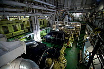 Engine room of world's largest nuclear icebreaker, "NS 50 Let Pobedy" (50 Years of Victory) August 2008