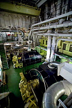 Engine room of world's largest nuclear icebreaker, "NS 50 Let Pobedy" (50 Years of Victory) August 2008