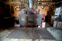 Stove in Shackleton's hut (used by Shackleton and his men during 1907-1909) Cape Royds, Ross Island, Antarctica, December 2008