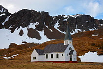 The abandoned Grytviken whaling station, South Georgia Island, Southern Ocean, Antarctic Convergence. November 2008