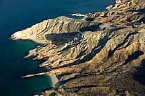 Aerial view of San Jose Island, Baja California, Mexico, April 2008