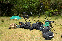 Nikon and Lowepro equipment of the photographers of the ILCP Rapid Assessment Visual Expedition (RAVE) to El Triunfo Biosphere Reserve, Sierra Madre del Sur, Chiapas, Mexico, April 2007