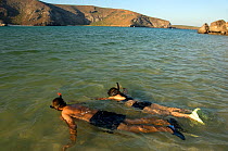 Snorkelers, Balandra Bay, Baja California, Mexico, September