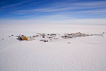 Aerial view of the Amundsen-Scott Research Station, South Pole, Antarctica, January 2006.