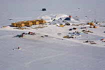 The Amundsen-Scott Research Station on the Polar Plateau. South Pole, Antarctica, January 2006.