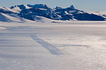 Blue Ice runway at Patriot Hills, run by ALE (Antarctic Logistics and Expeditions). Antarctica, January 2006.