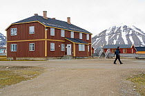 The North Pole Hotel in Ny Alesund, the most northerly Hotel in the world. Spitsbergen, Svalbard, Norway, June 2006.
