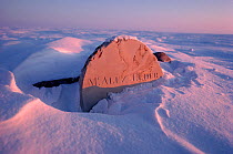 Grave of Alex Elder who died on Parry's expedition in 1823. Igloolik, Nunavut, Canada, 1990.