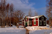 Building in the outdoor museum by Gammelstad. Lulea, Sweden, 2003.