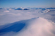 Aerial view of Greenland Icecap from near Cape York. Northwest Greenland, 1991.