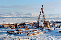 Docks at Anadyr, Chukotka, Siberia, Russia, 2004.