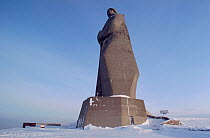 Alyosha monument, a large concrete statue dedicated to Russian soldiers who fought in World War II. Murmansk, Northwest Russia, 2005. Editorial use only.