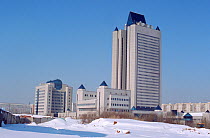 Head office of Gazpro, the World's largest gas company. Moscow, Russia, 2006.