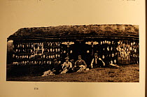 Old Photograph of  a bird hunting party, Forollhogna National Park, Norway,
