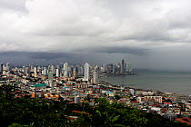 Rain clouds over Panama city, Panama, November 2008