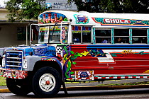 Traditional public bus in Panama, November 2008