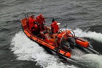 RIB rescue craft on the North Sea, March 2010.