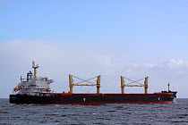 Cargo vessel "Angele N" heading West in the Skagerrak strait (between Norway, Sweden and Denmark). March 2010.