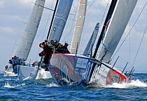 "Emirates Team New Zealand" racing at the Audi Med Cup, Cascais, Portugal, May 2010.