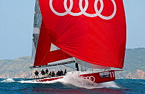 "All4One" under spinnakers, Audi Med Cup offshore race, Cascais to Lisbon, Portugal, May 2010.