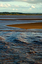 Severn Estuary tidal patterns, England, August 2009