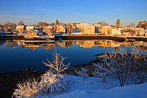 South end of Portsmouth seen from Pierce Island, New Hampshire, USA, March 2009.