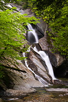 Hamilton Falls along Cobb Brook, a West River tributary in Jamaica State Park. Green Mountains, Vermont, USA.