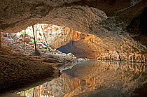 Collapsed limestone tunnel, within Tunnel Creek National Park, The Kimberley, Western Australia