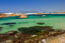 Greens Pool in William Bay National Park provides a perfect cove for fishing, swimming, snorkelling and playing on the beach. Western Australia December 2006