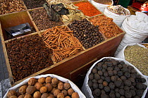 Fruit and spices for sale at the food market, Dubai, United Arab Emirates, February 2007