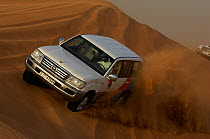 Dune bashing - a Dubai motorsport, driving 4x4 cars over the sand dunes, Dubai, United Arab Emirates, February 2007