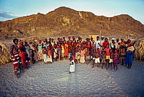The last remaining tribal people of the El Molo Tribe, Lake Turkana, Kenya. 2001